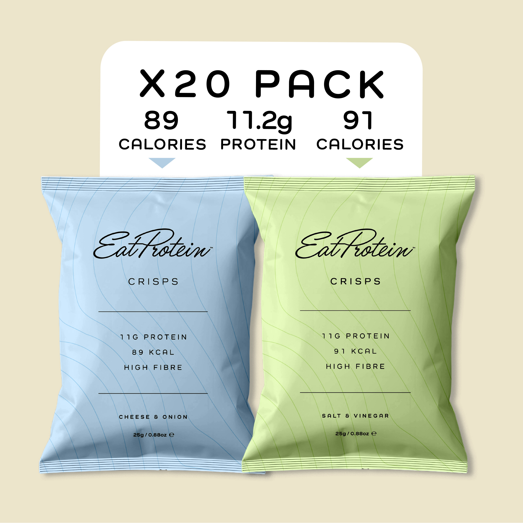 Salt & Vinegar/Cheese & Onion Crisps Bundle – 20x Packs