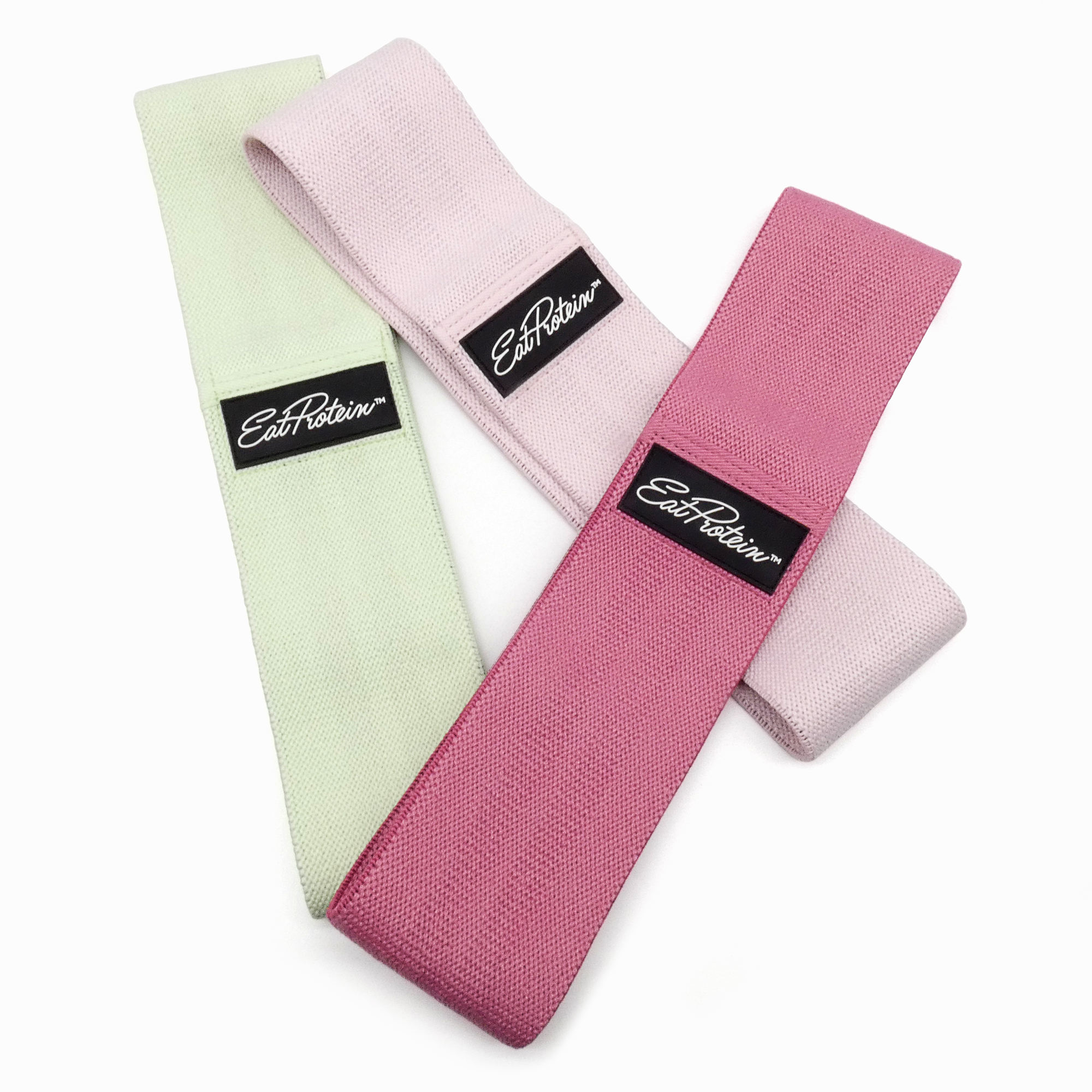 Short Fabric Resistance Bands - Set of 3