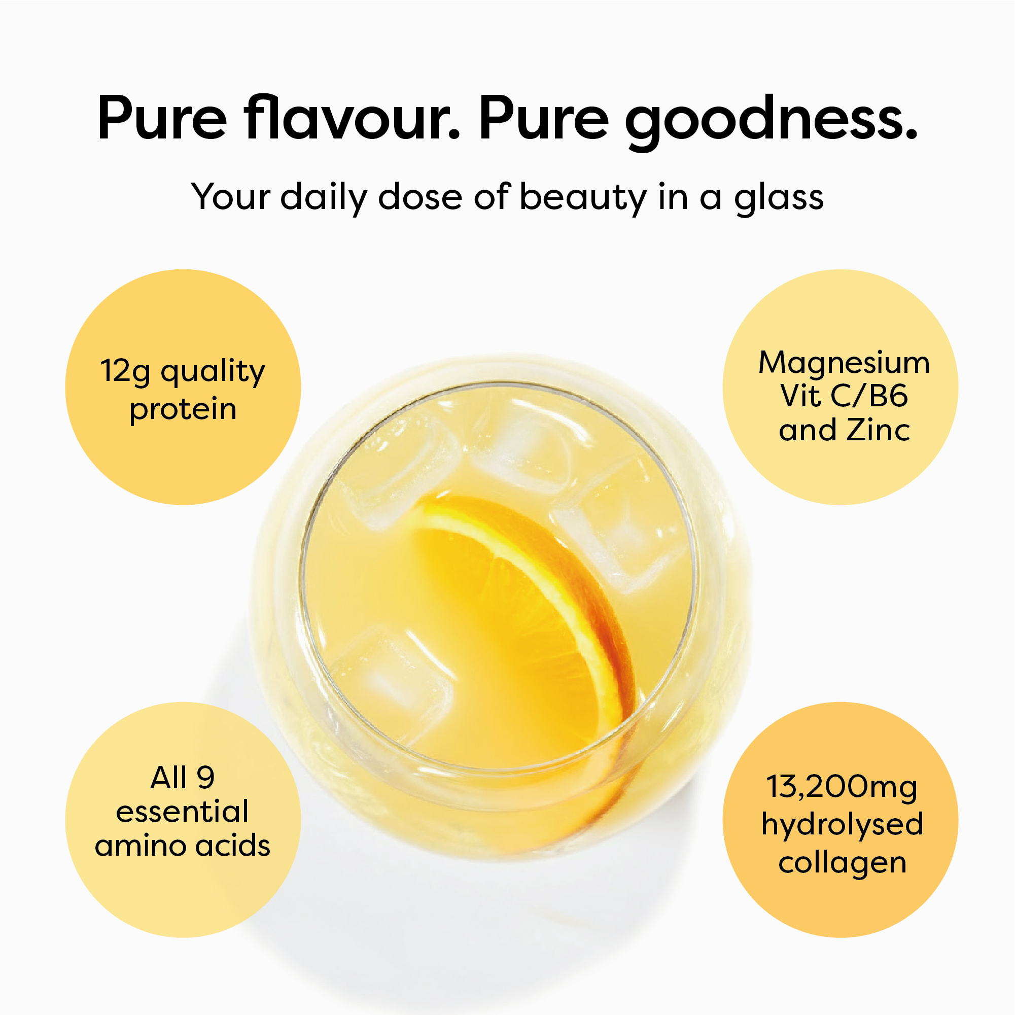 Woman with radiant glowing skin after using EatProtein collagen