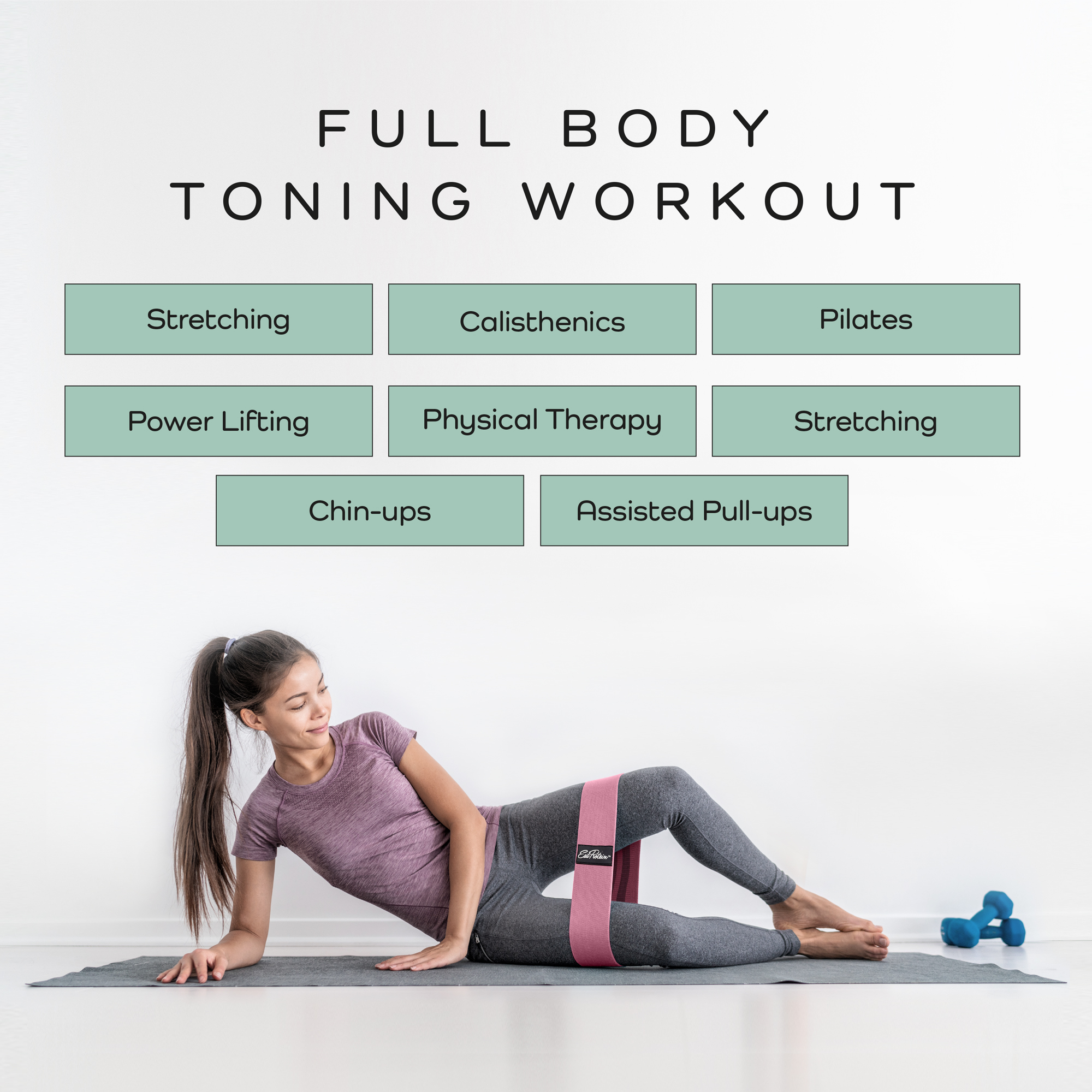 Short Fabric Resistance Band - Lightweight - Image 2