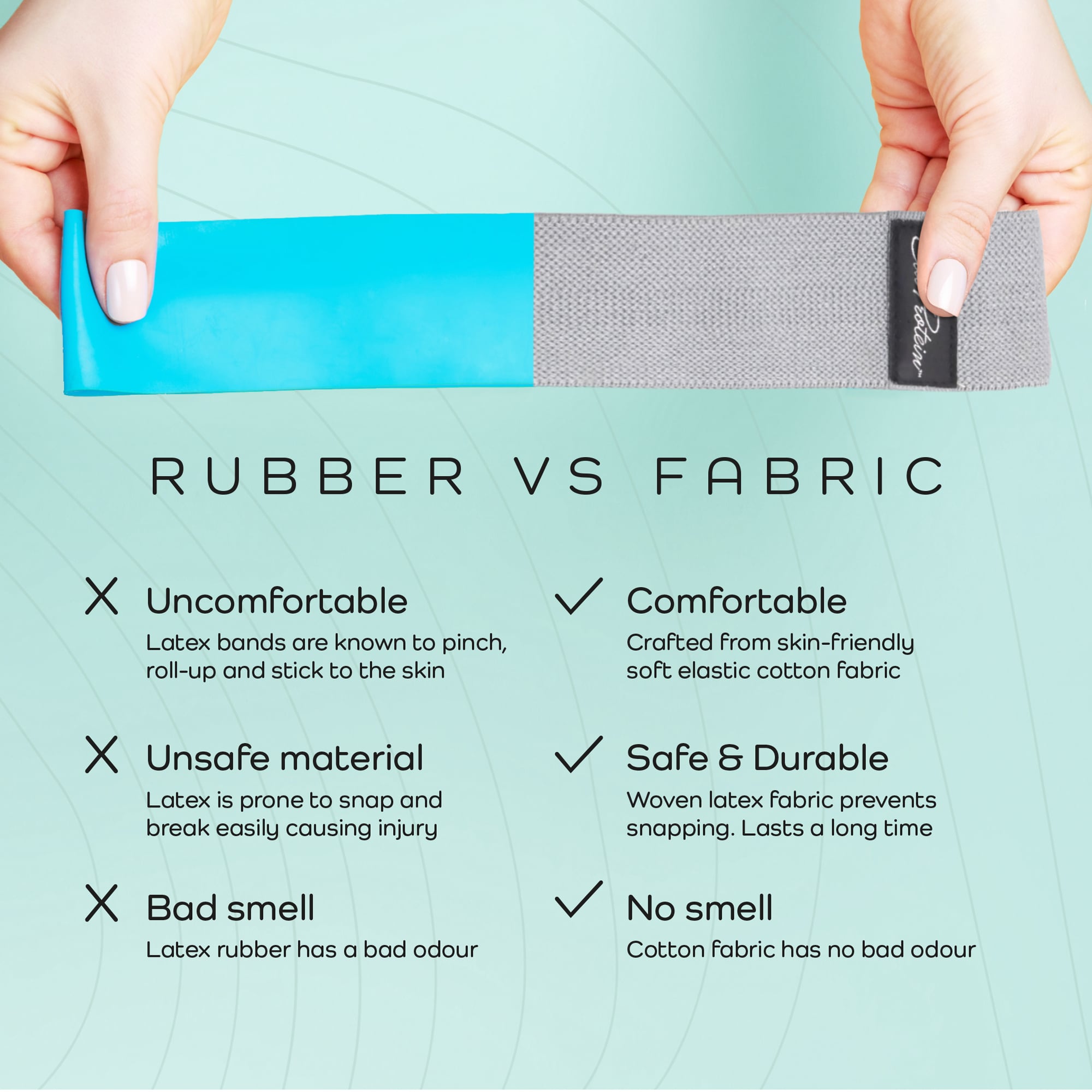 Long Fabric Resistance Band - Lightweight - Image 5