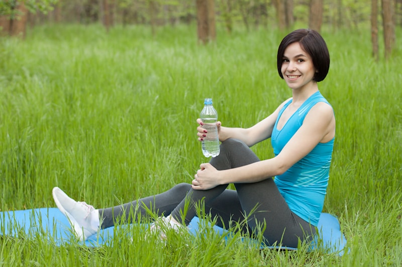 Active woman staying hydrated and fit — the perfect workout companion